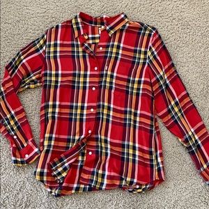 Women’s Levi’s plaid shirt, size M
